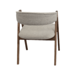 Rustic Beige Chair + Wood Legs - Image 5