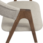 Rustic Beige Chair + Wood Legs - Image 6