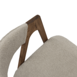 Rustic Beige Chair + Wood Legs - Image 8