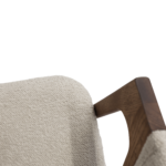 Rustic Beige Chair + Wood Legs - Image 7