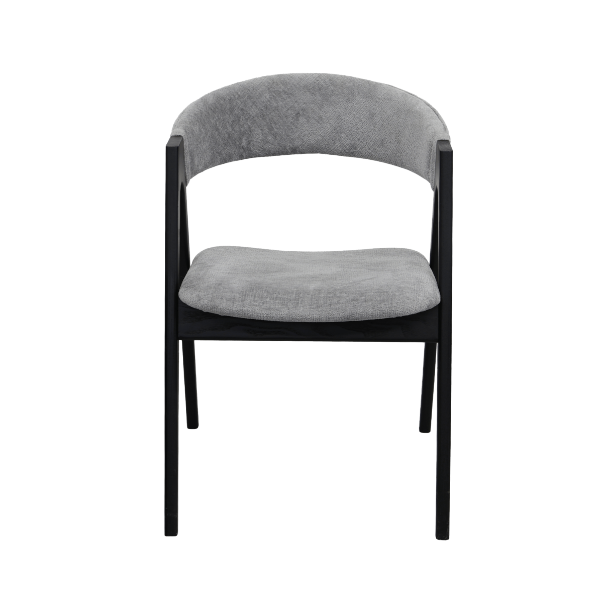 Rustic Chair Grey + Black Legs - Image 2