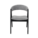 Rustic Chair Grey + Black Legs - Image 2