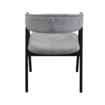 Rustic Chair Grey + Black Legs - Image 3