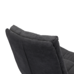 Scaun Zenia Velvet Dark Grey - Image 7