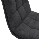 Scaun Zenia Velvet Dark Grey - Image 5