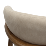 Scaun Roses Mustang Krem+Oak Legs - imagine 10