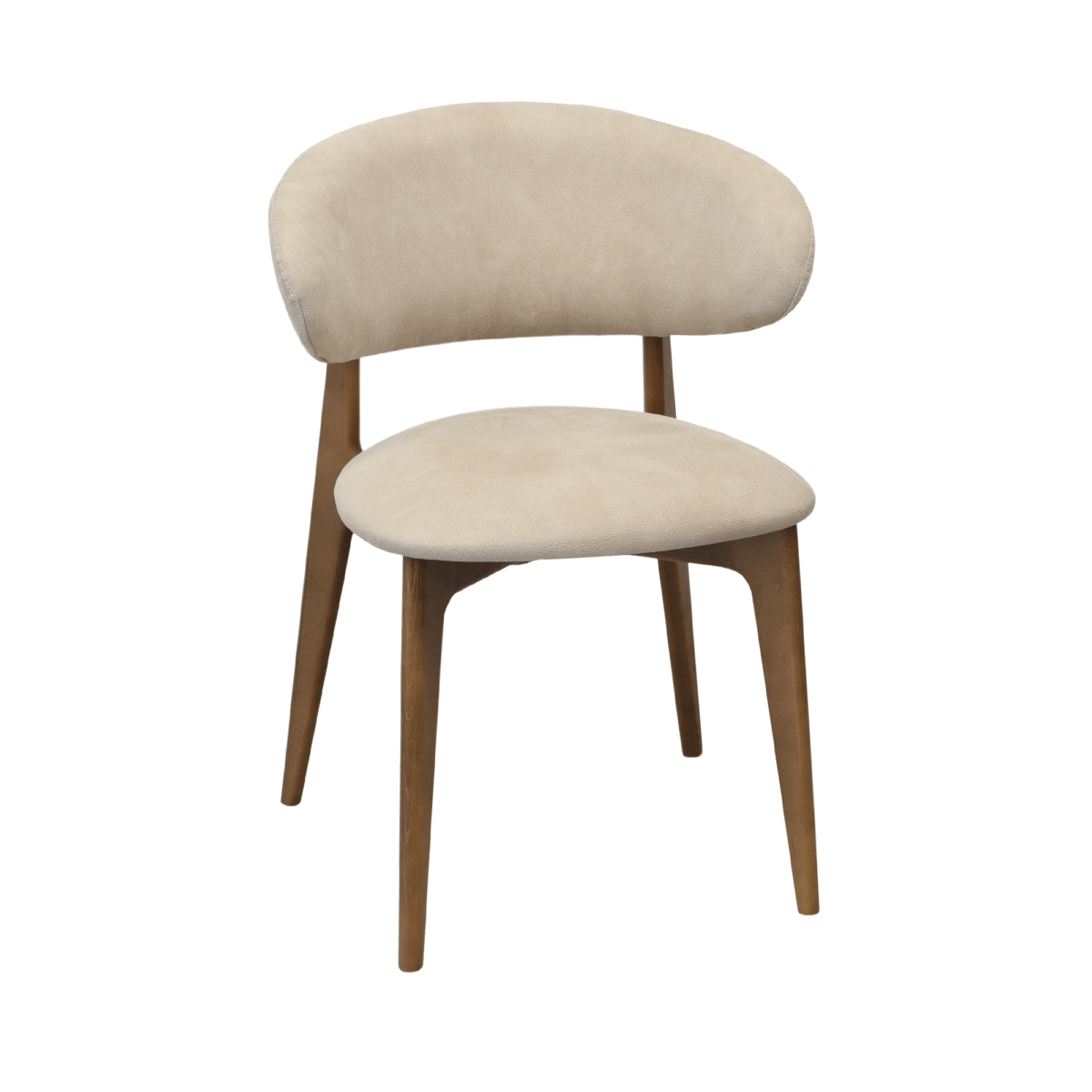 Scaun Roses Mustang Krem+Oak Legs - imagine 3