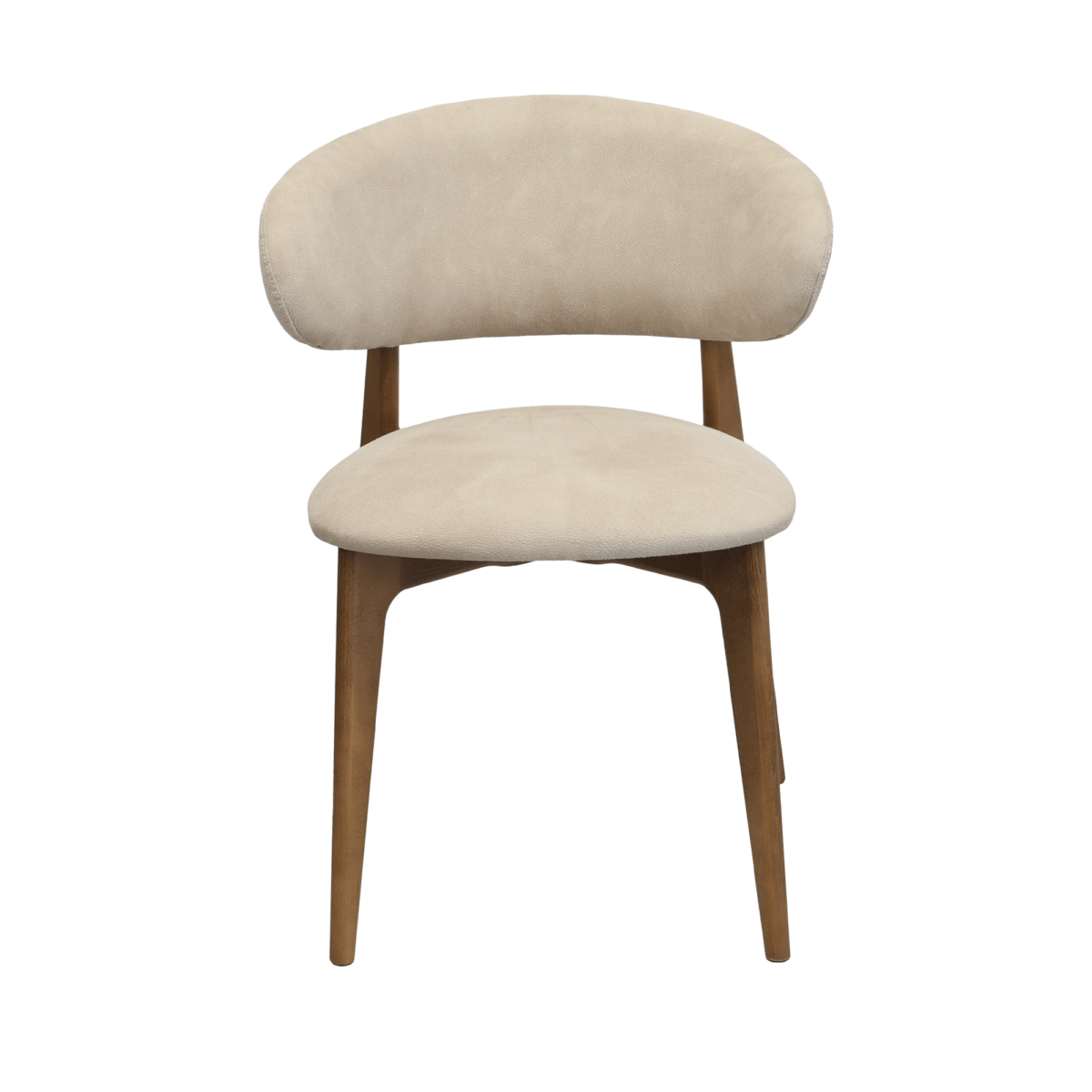 Scaun Roses Mustang Krem+Oak Legs - imagine 2