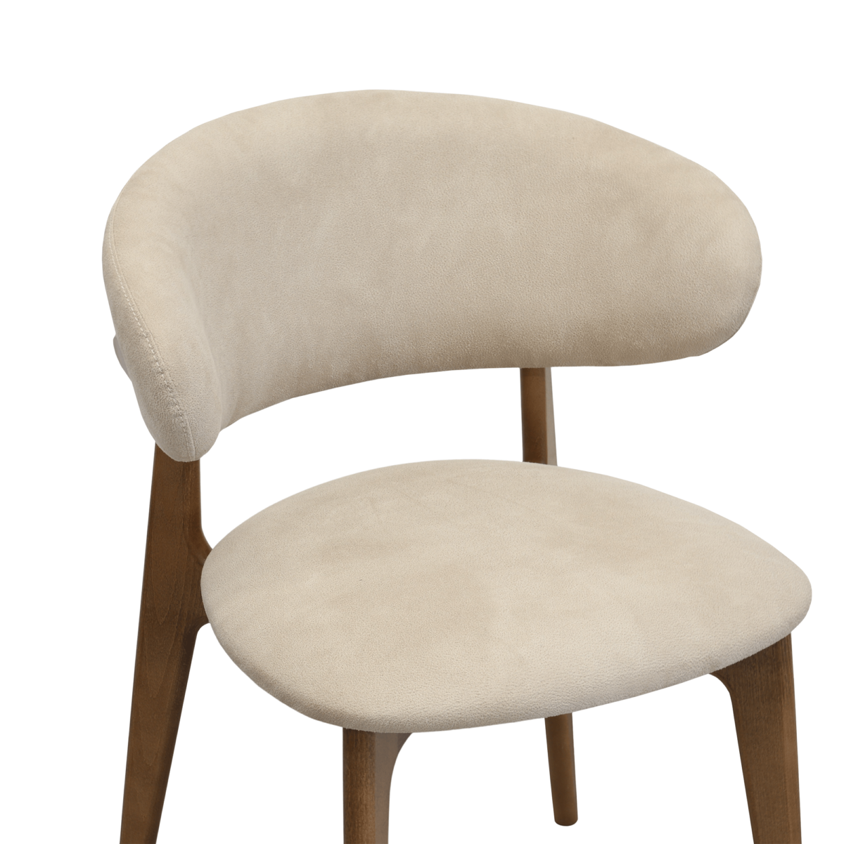 Scaun Roses Mustang Krem+Oak Legs - imagine 8