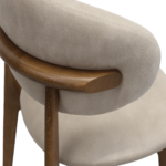 Scaun Roses Mustang Krem+Oak Legs - imagine 9