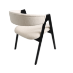 Scaun Rustic White+Black Legs - imagine 4
