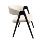Scaun Rustic White+Black Legs - imagine 3